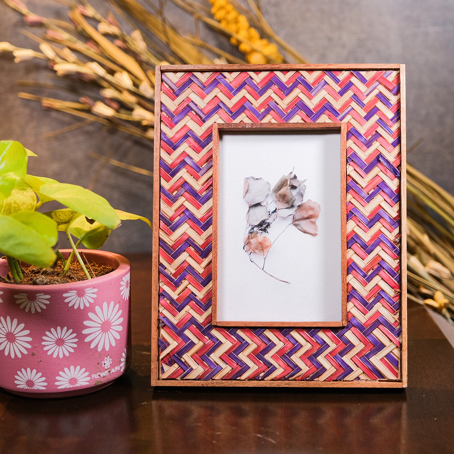 Bamboo Photo Frame (Multicolor Small)