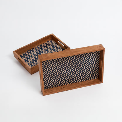 Kraftinn Chevron Tray Set
