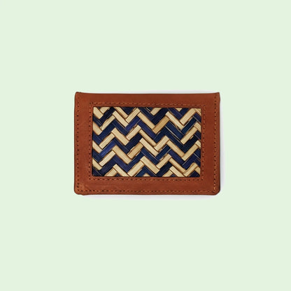 Bamboo Chevron Card Holder